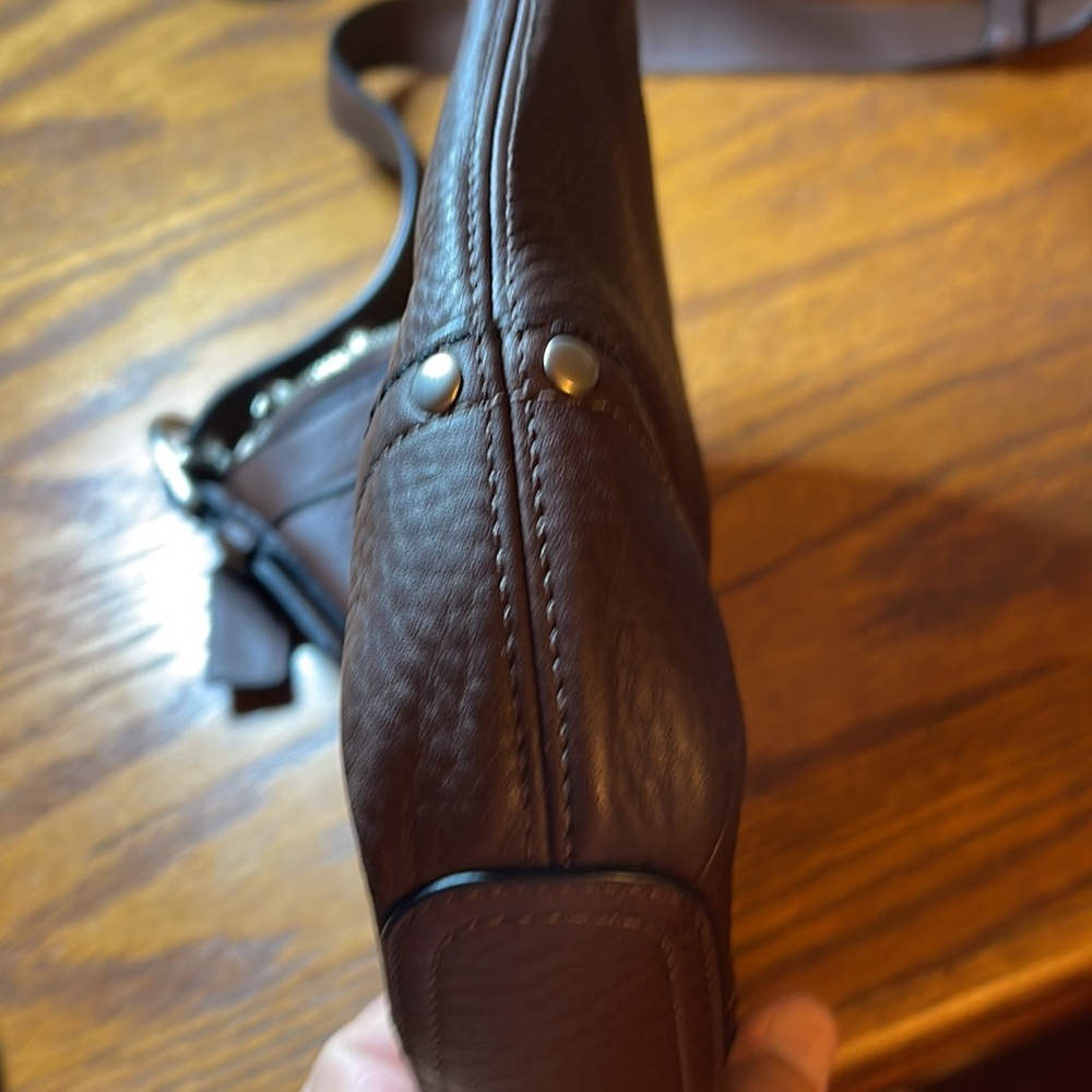 Coach brown leather crossbody - Picture 8 of 10
